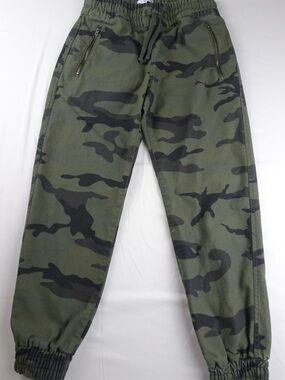 TNA Aritzia Alix Pant Camo Joggers High Rise Cotton Cargo Green XS